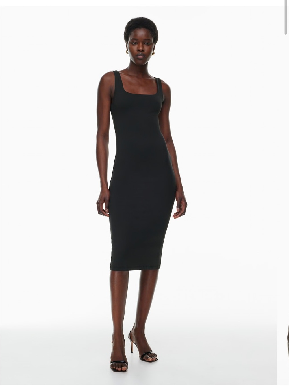 Aritzia Contour Squareneck Midi Dress